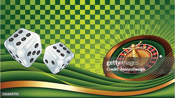 gambling background - roulotte stock illustrations