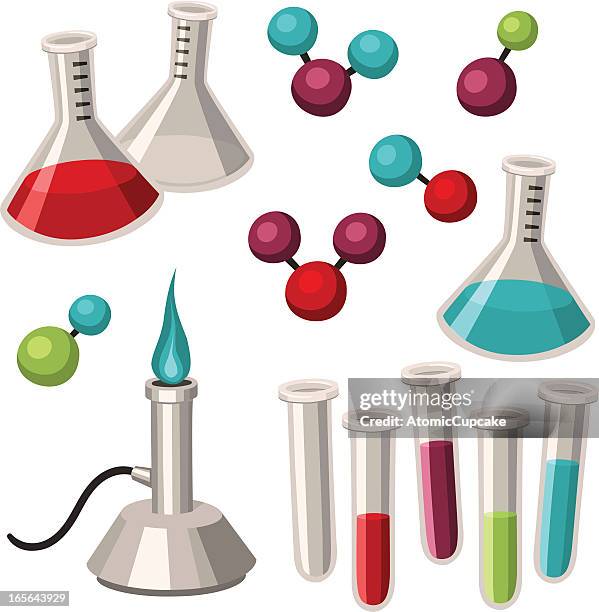 Science Chemical Object Graphics Chemistry Set Science Design Elements High-Res Vector Graphic - Getty ...