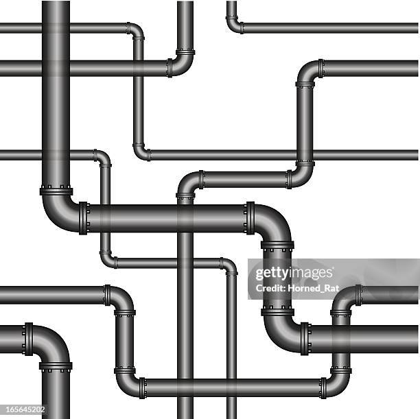 nahtlose-pipes - wasserrohr stock-grafiken, -clipart, -cartoons und -symbole