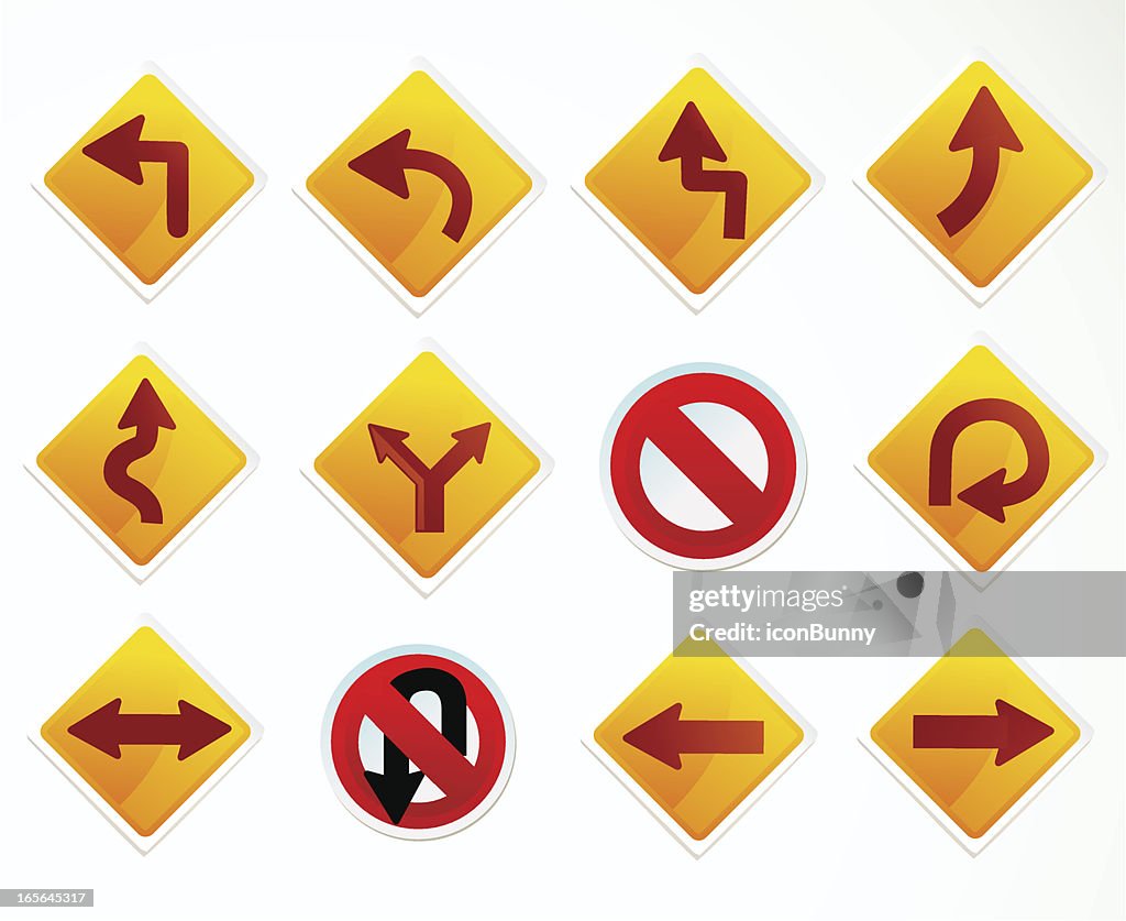 Example Sign With Arrows Arrow Signs High-Res Vector Graphic - Getty Images