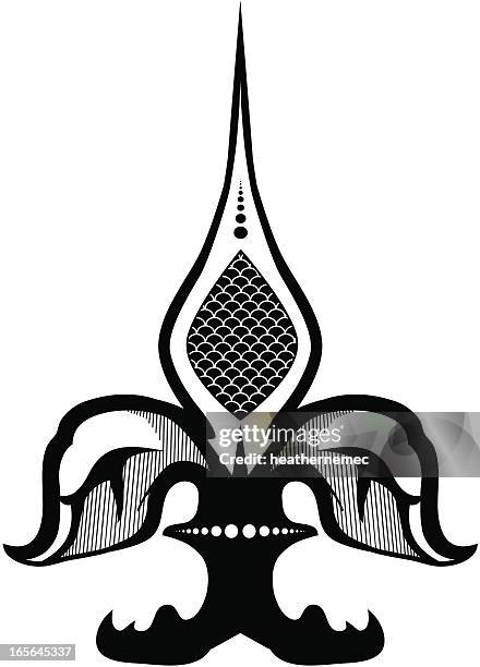 fleur de lys - fleur de lis pattern stock illustrations