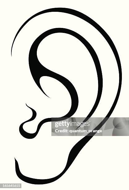 stockillustraties, clipart, cartoons en iconen met ear - menselijk oor