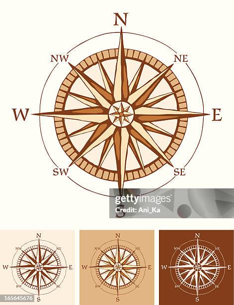 Compass Chartoons Ancient Compass Stock-Fotos und Bilder - Getty Images