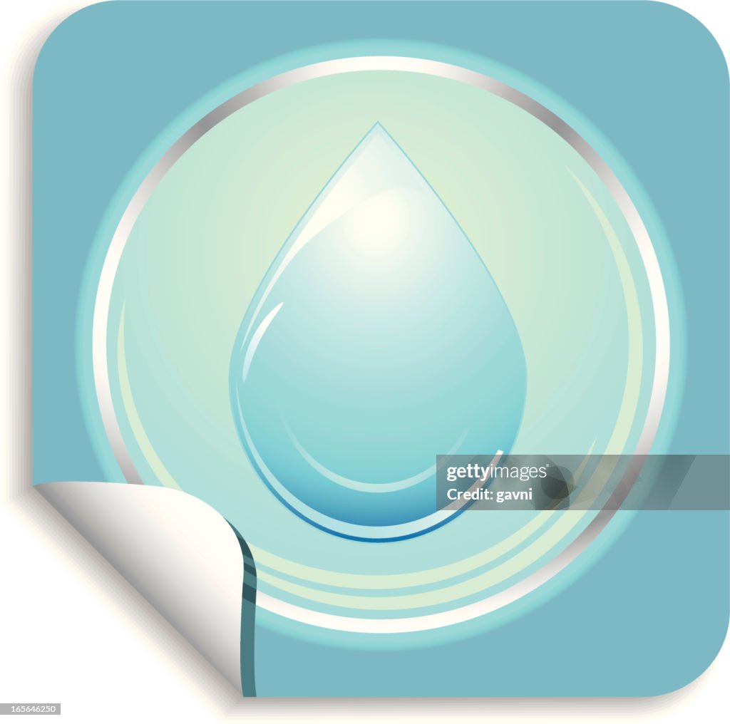 Drop Sticker High-Res Vector Graphic - Getty Images