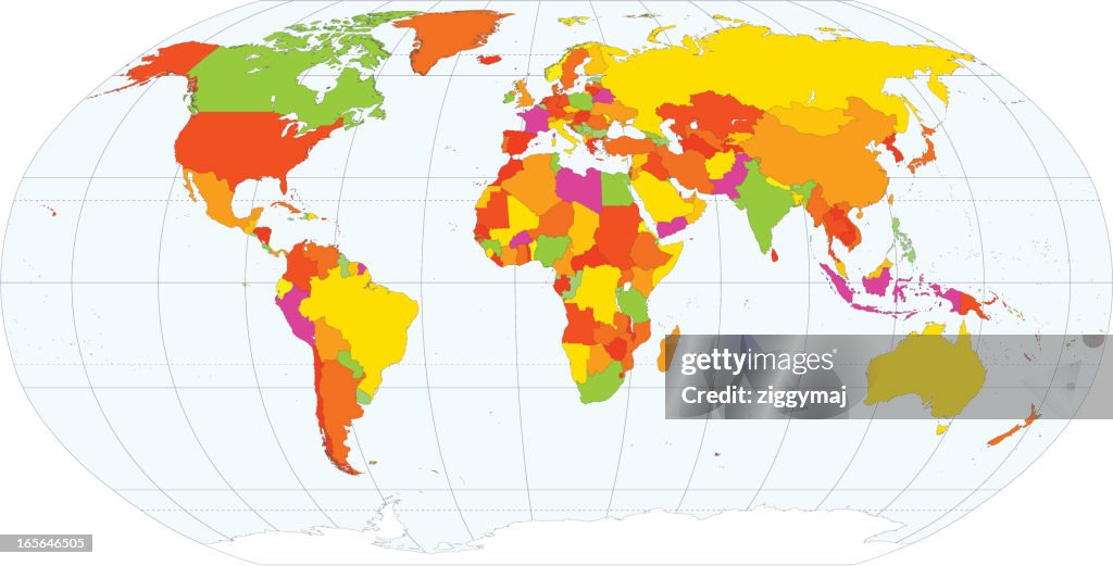 2014 Map World Political Map High-Res Vector Graphic - Getty Images