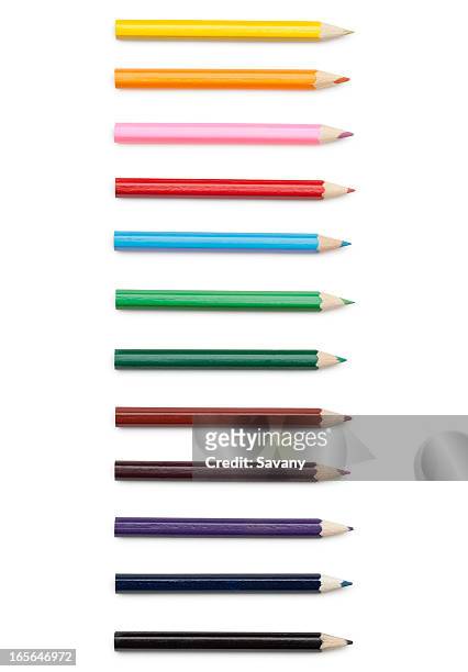 lápices - color pencils fotografías e imágenes de stock