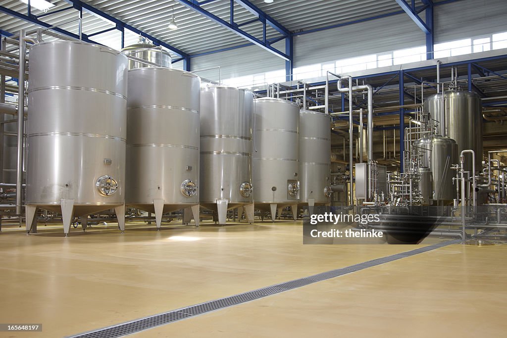 Inside a german brewery