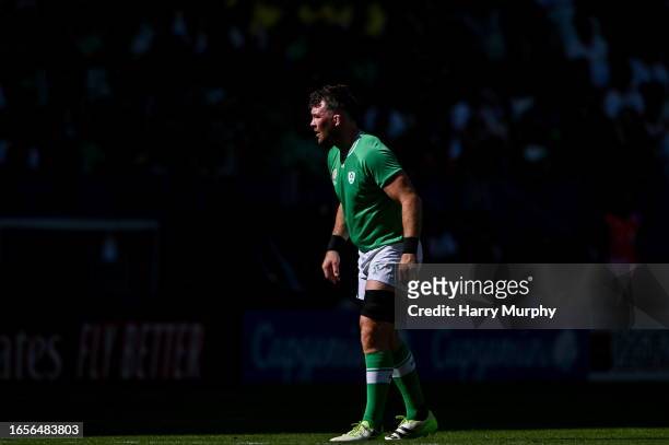 Bordeaux , France - 9 September 2023; Peter O'Mahony of Ireland during the 2023 Rugby World Cup Pool B match between Ireland and Romania at Stade de...