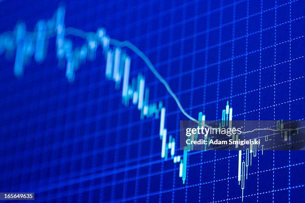 forex gráficos - recession fotografías e imágenes de stock