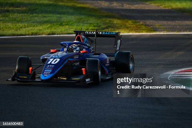 Franco Colapinto of Argentina and MP Motorsport drives on track during the Round 10:Monza Feature race of the Formula 3 Championship at Autodromo...