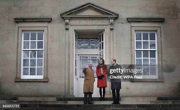 Prince Charles, Prince of Wales, known as the Duke of Rothesay, Catherine, Duchess of Cambridge, known as the Countess of Strathearn, and Prince...