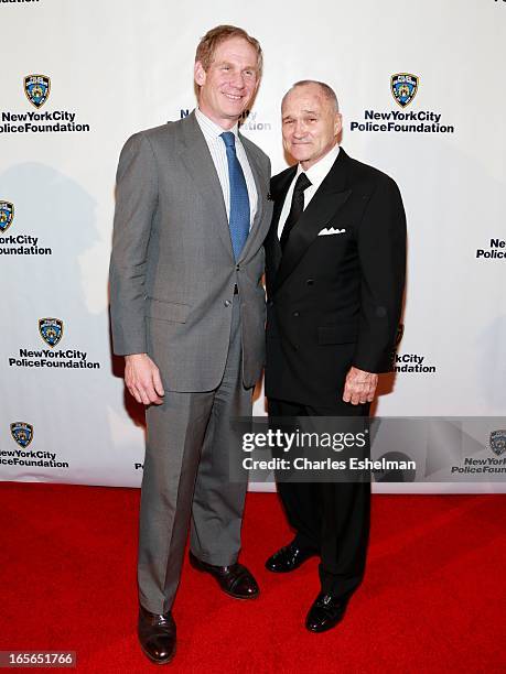 Janno Lieber and NYC Police Commissioner Ray Kelly attend 2013 New York Police Foundation Gala on April 4, 2013 in New York, United States.