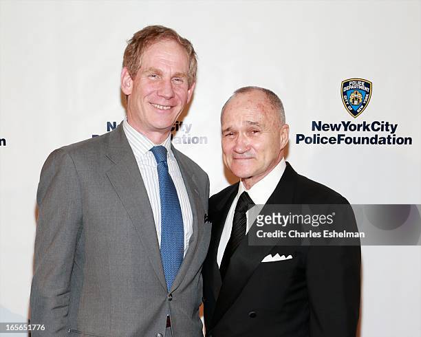 Janno Lieber and NYC Police Commissioner Ray Kelly attend 2013 New York Police Foundation Gala on April 4, 2013 in New York, United States.