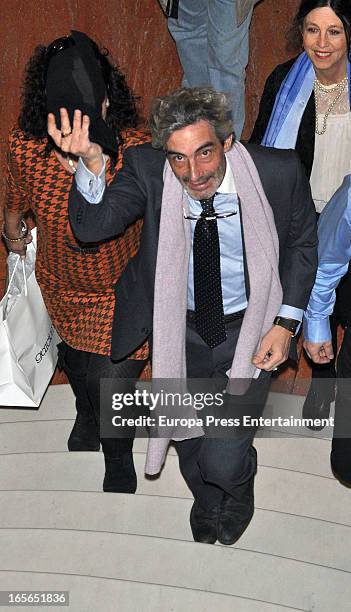 Micky Molina attends the presentation of an homage to the singer Antonio Molina at Coliseum Theatre on April 2, 2013 in Madrid, Spain.