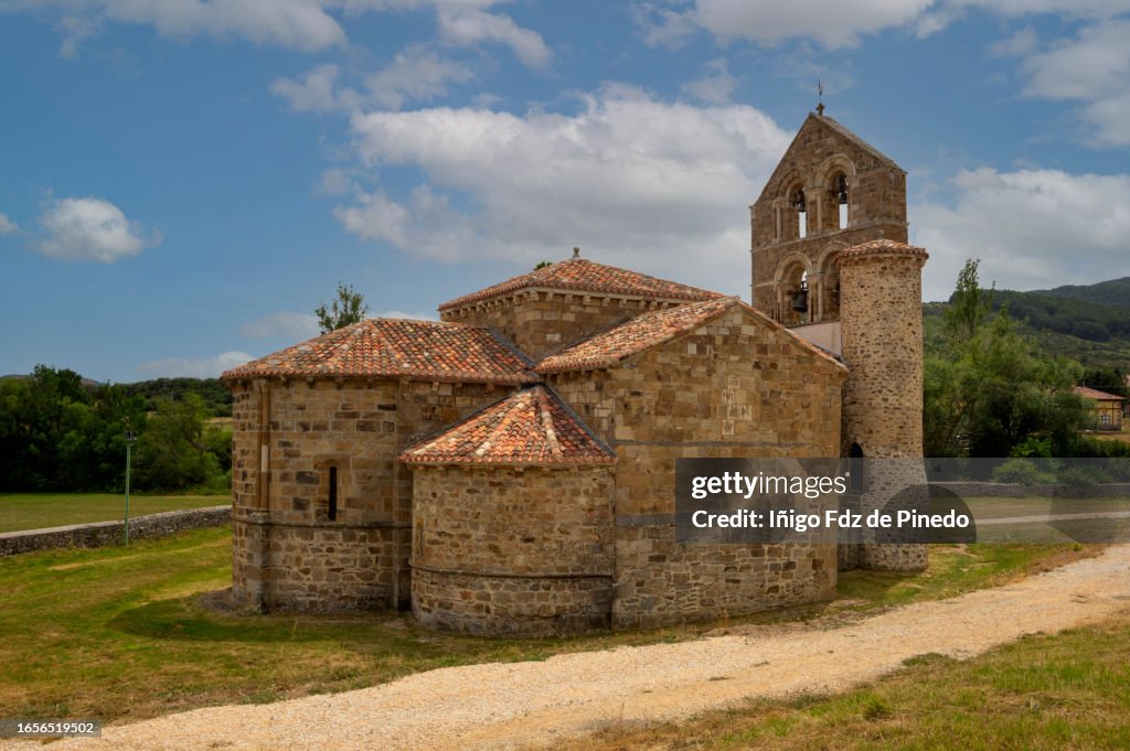 Church of San Salvador de Cantamuda, Palencia, Castile and León, Spain.