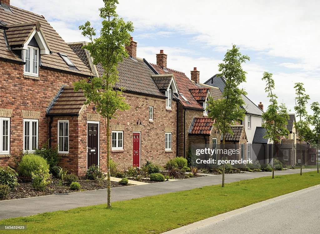 Reihe von modernen Häuser