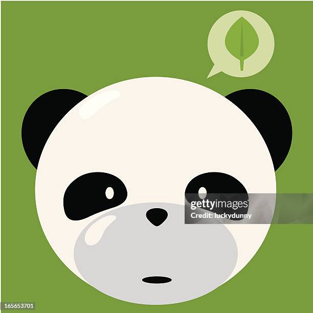 ilustrações, clipart, desenhos animados e ícones de ir verde panda - olho preto