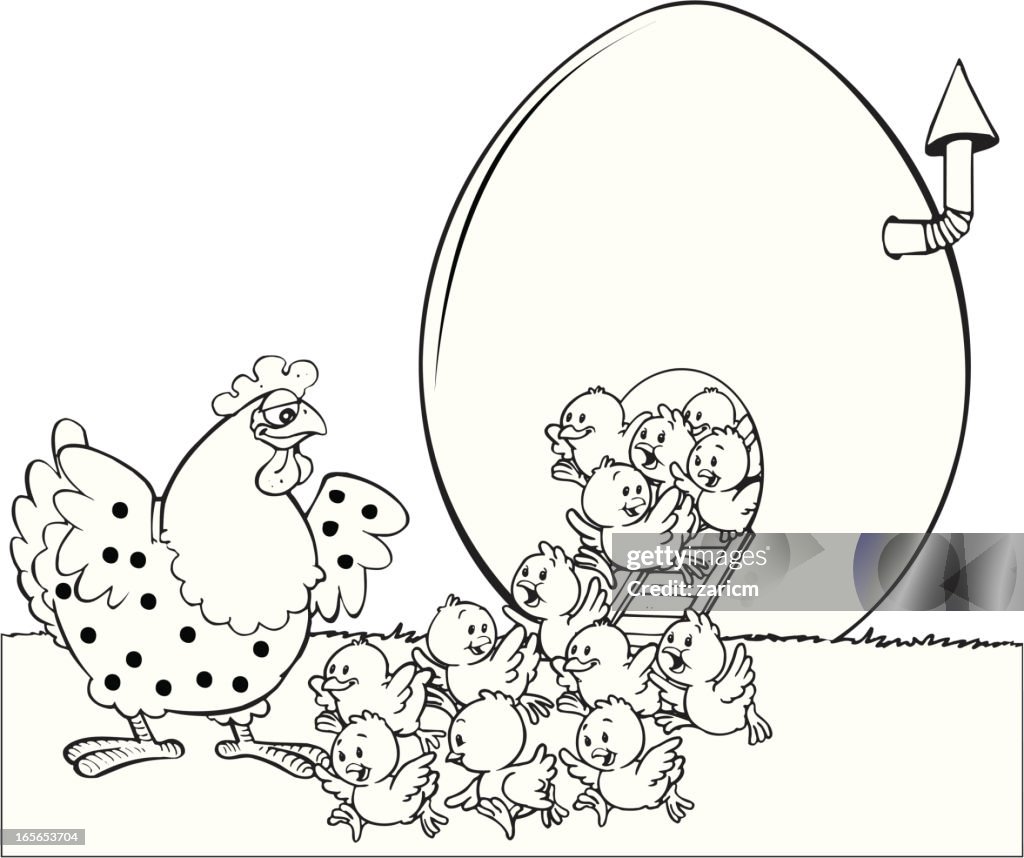 Han with chicken