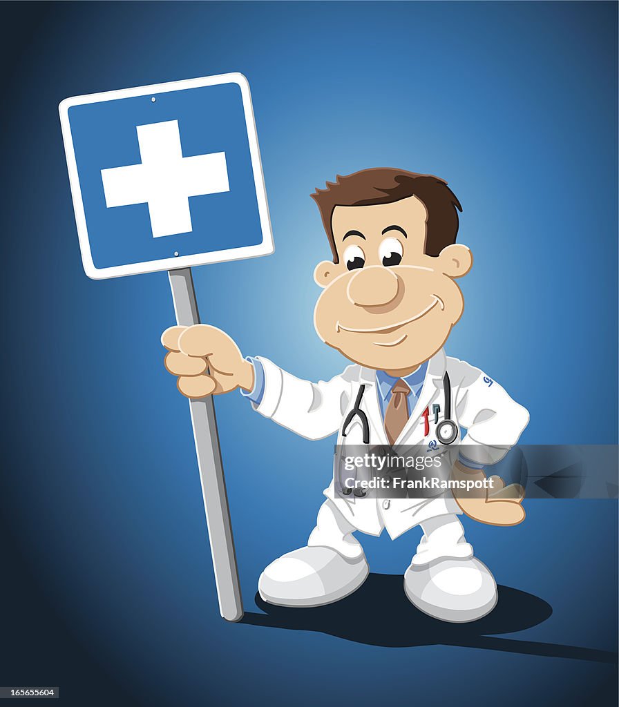 Hospital Sign Cartoon