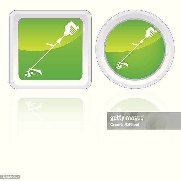 kantenschneider symbole - weed trimmer stock-grafiken, -clipart, -cartoons und -symbole