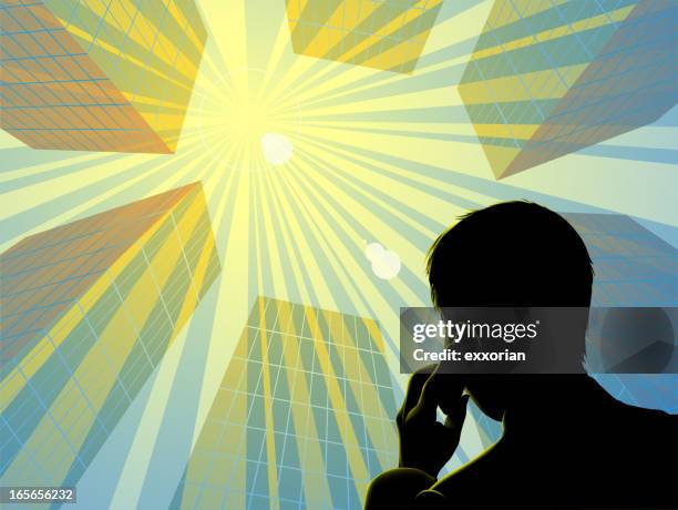 on the phone - phone perspective stock illustrations