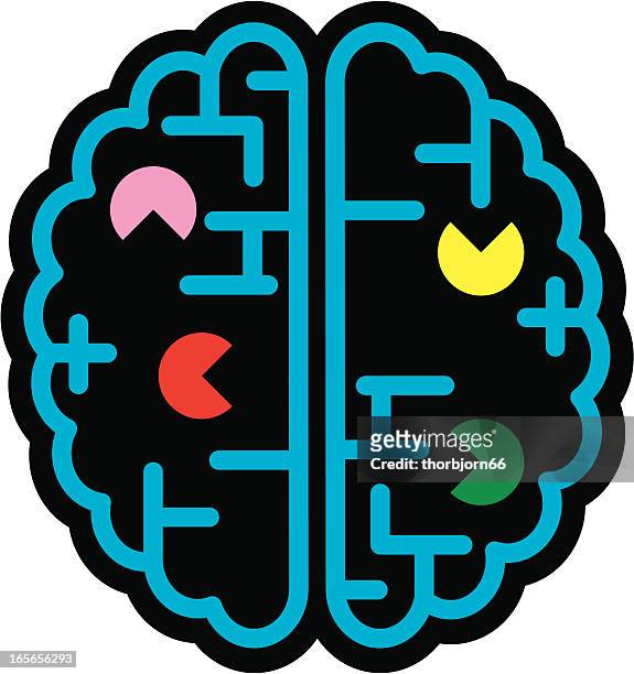 memory loss - alzheimers brain stock illustrations