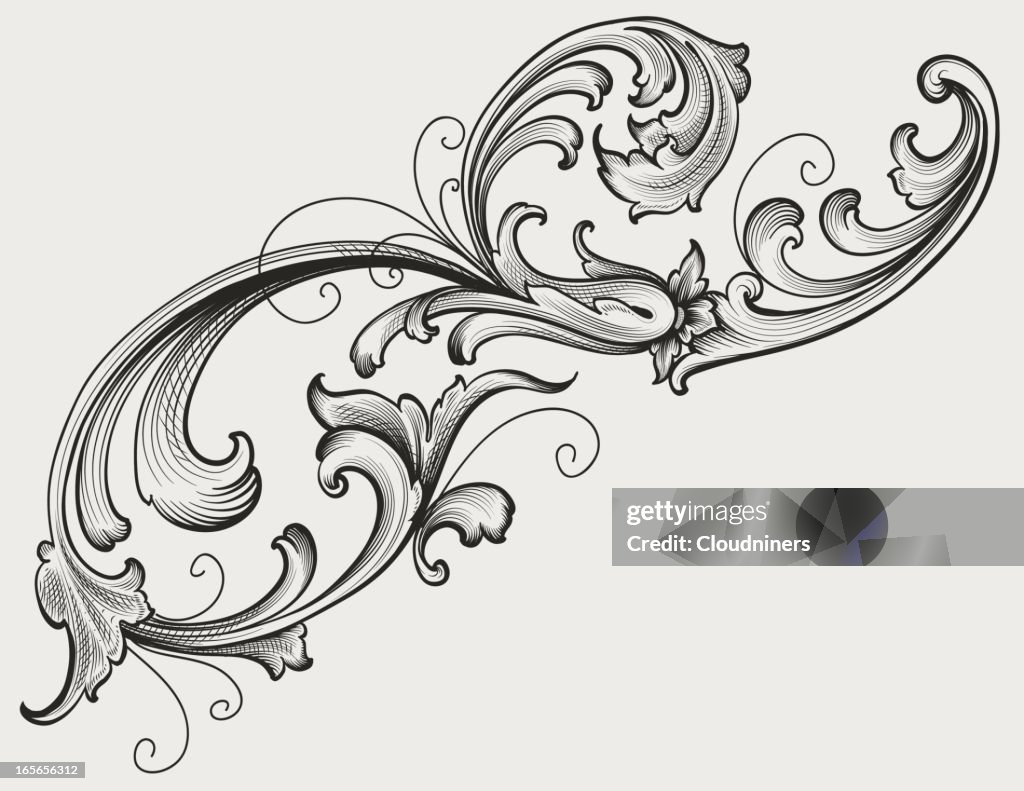 Scroll Filigree High-Res Vector Graphic Getty Images