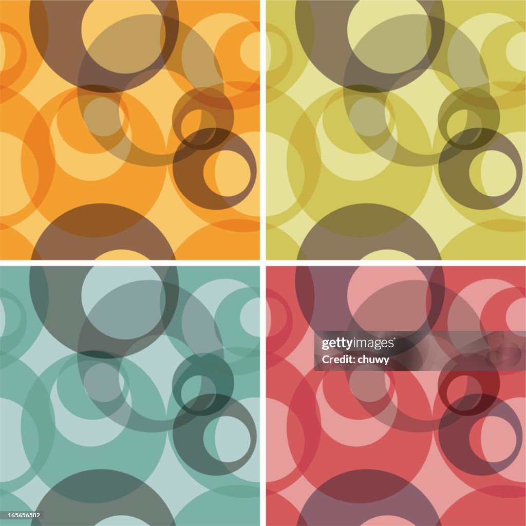 Circle Square Pattern Example Colorful Circle Pattern On 4 Interlocking Squares High-Res Vector ...