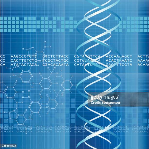 dna code - gene therapy stock illustrations