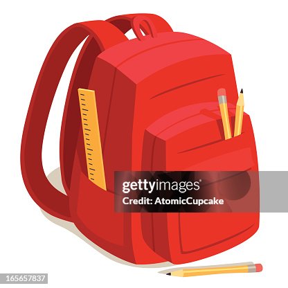 Red Back to School Backpack Red Back to School Backpack