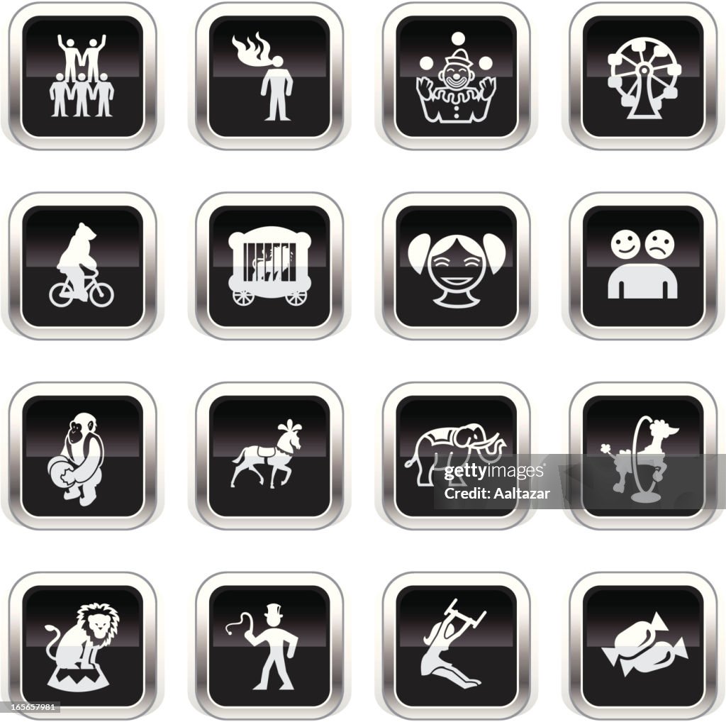 Supergloss Black Icons - Circus