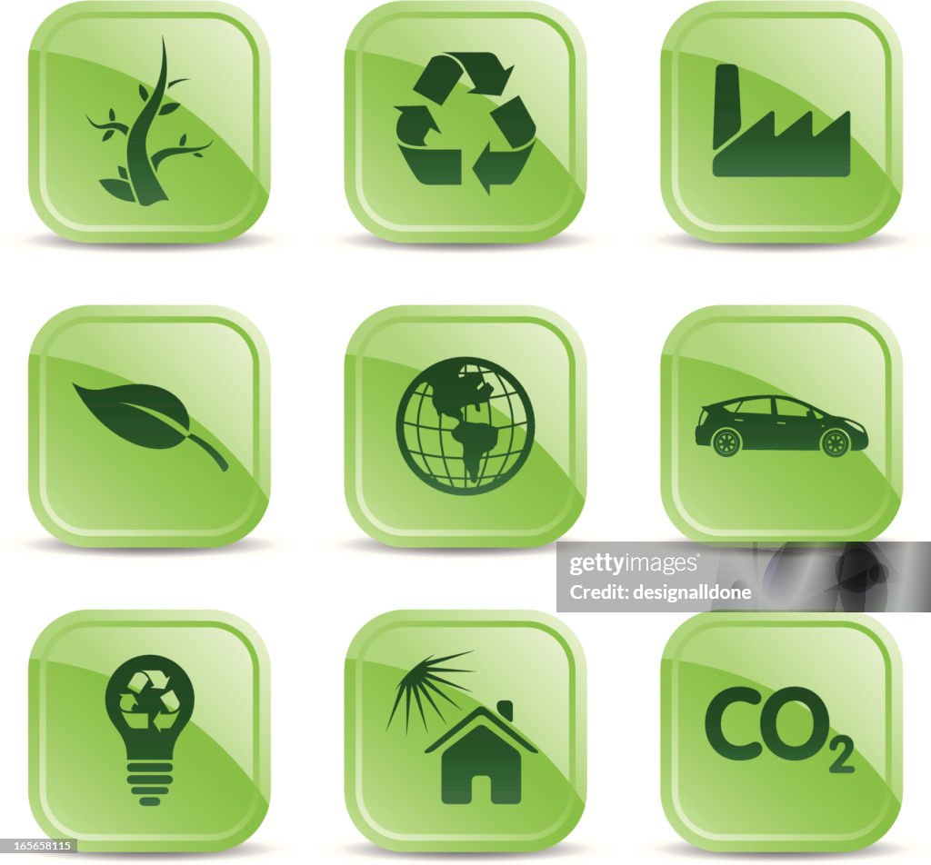 Glossy Eco Icons