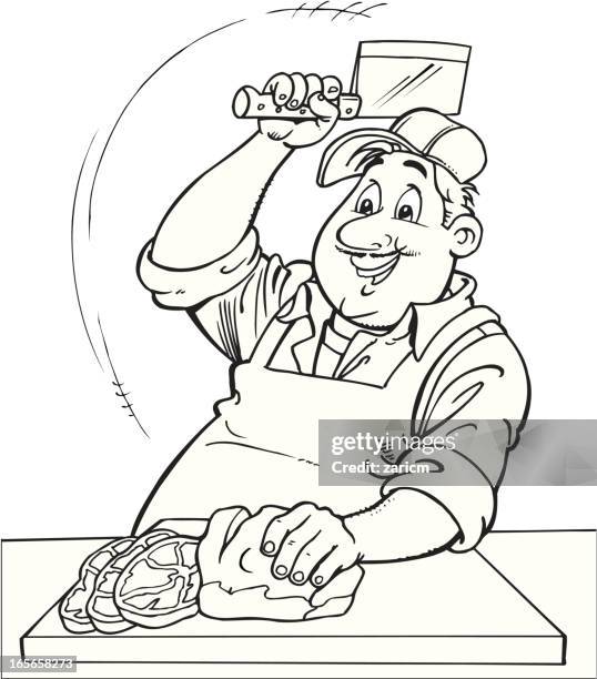 Line Drawing Butcher 556 Butcher Drawing Stock Photos, High-Res Pictures, and Images - Getty ...