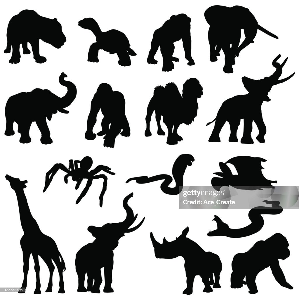 African Animals In Silhouette High-Res Vector Graphic - Getty Images African Animals In Silhouette High-Res Vector Graphic - Getty Images