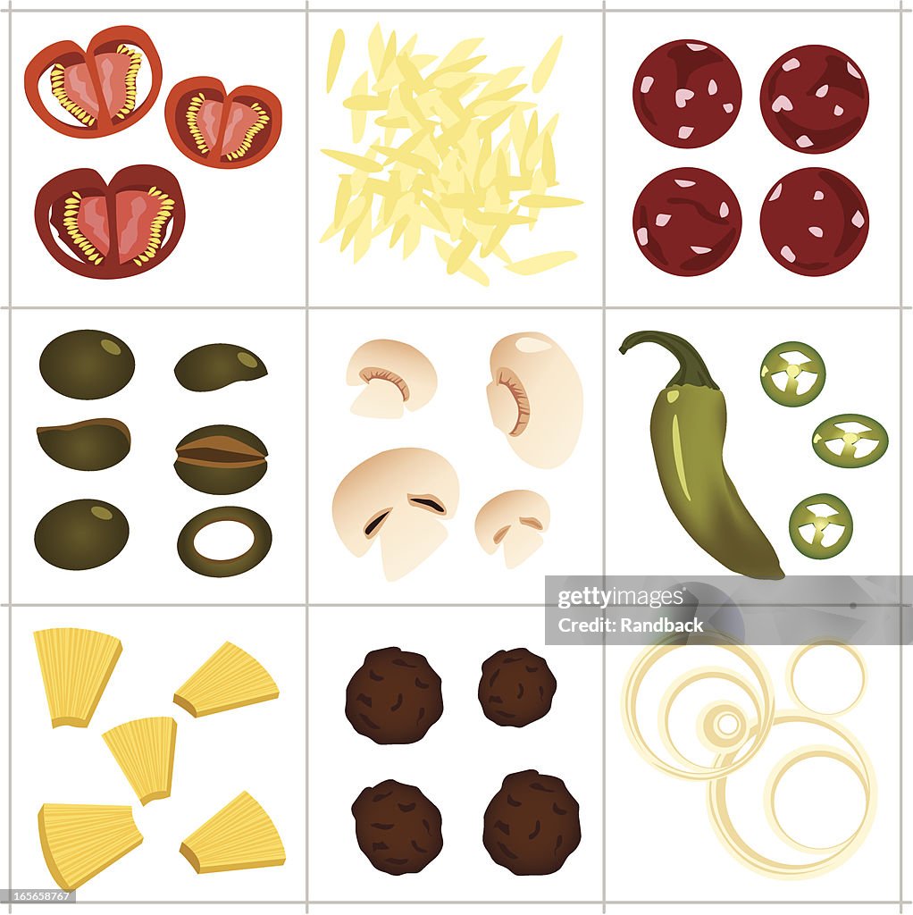 Pizza ingredients