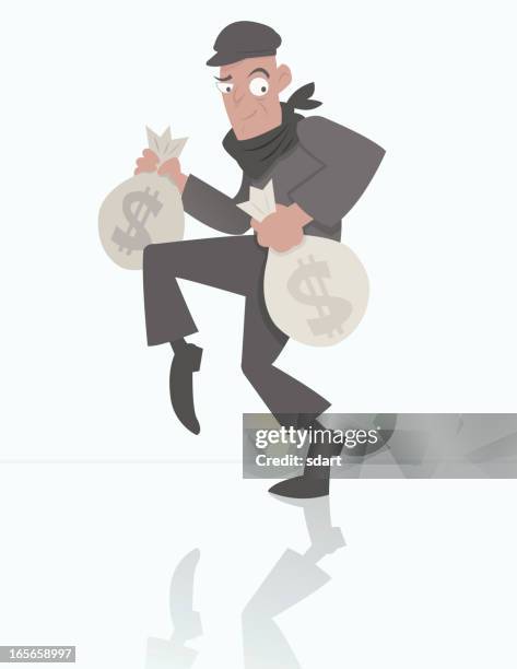 burglar - tiptoe stock illustrations