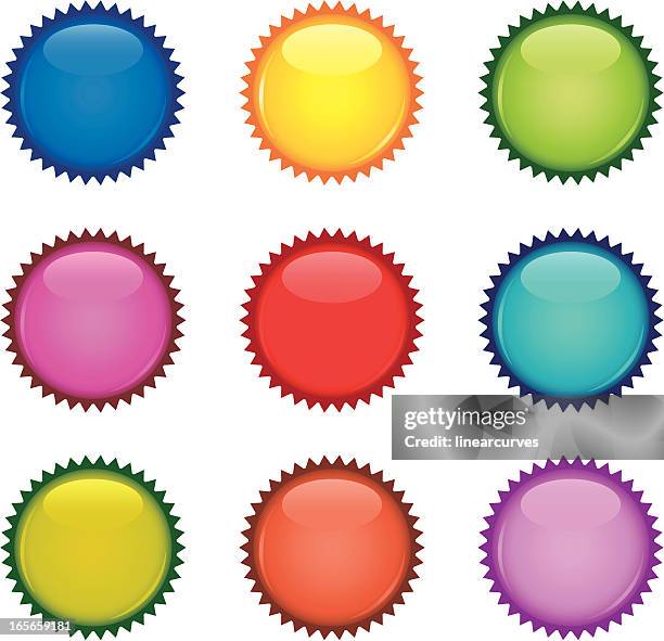 One Shiny Button Shiny Blank Buttons High-Res Vector Graphic - Getty Images