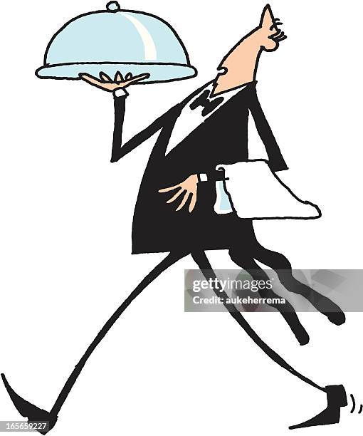waiter - valet stock illustrations