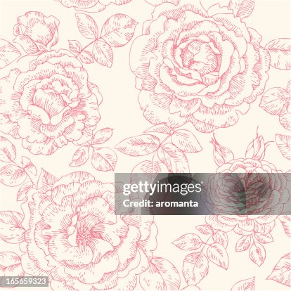 Seamless pattern with roses Seamless pattern with roses