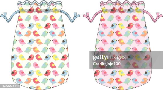 Chick Patterned Drawstring Bags Chick Patterned Drawstring Bags