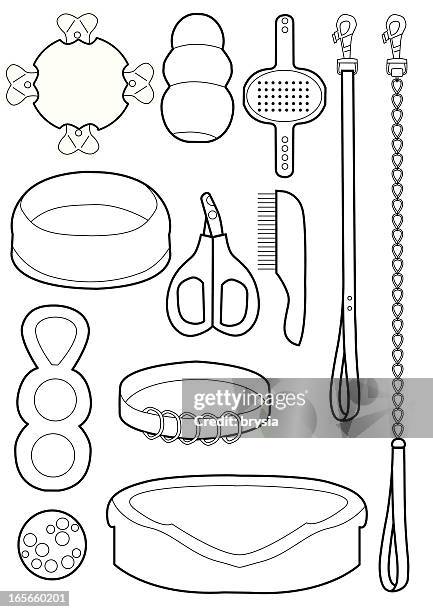 dog stuff - lead stock illustrations