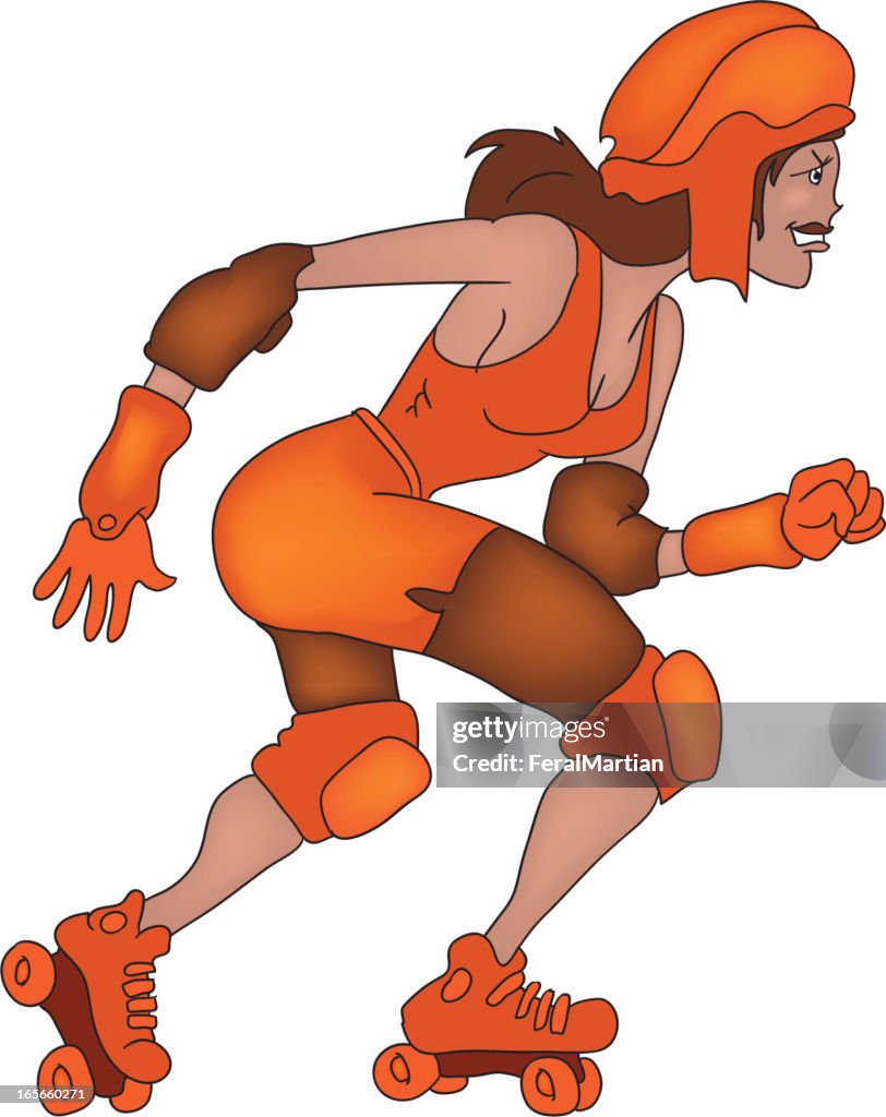 Roller Derby Woman