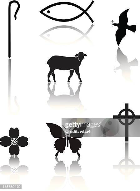 ilustraciones, imágenes clip art, dibujos animados e iconos de stock de christian iconos - celtic cross
