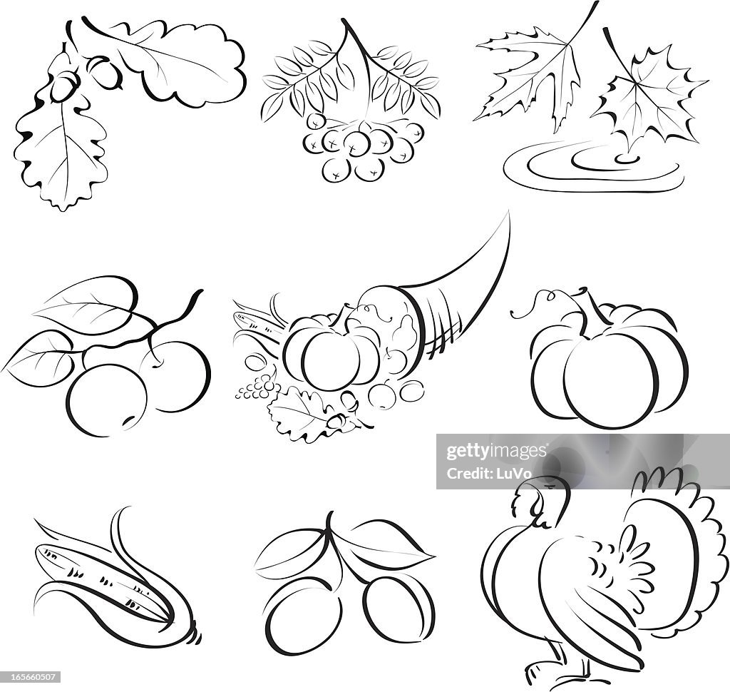Fall Symbol Draw Autumn Symbol High-Res Vector Graphic - Getty Images