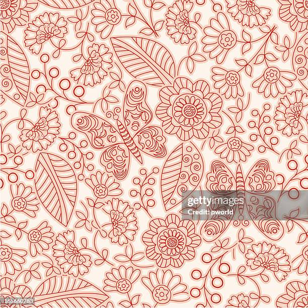 blumenmuster – exklusiv bei istockphoto - istock_photo stock-grafiken, -clipart, -cartoons und -symbole