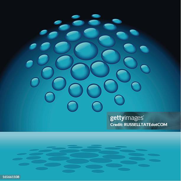 about blue dot - gravity ball stock illustrations