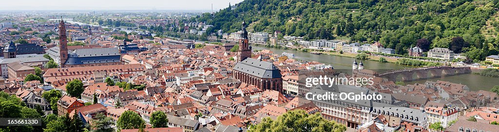 XXXL: Panoramic view of Heidelberg, Germany