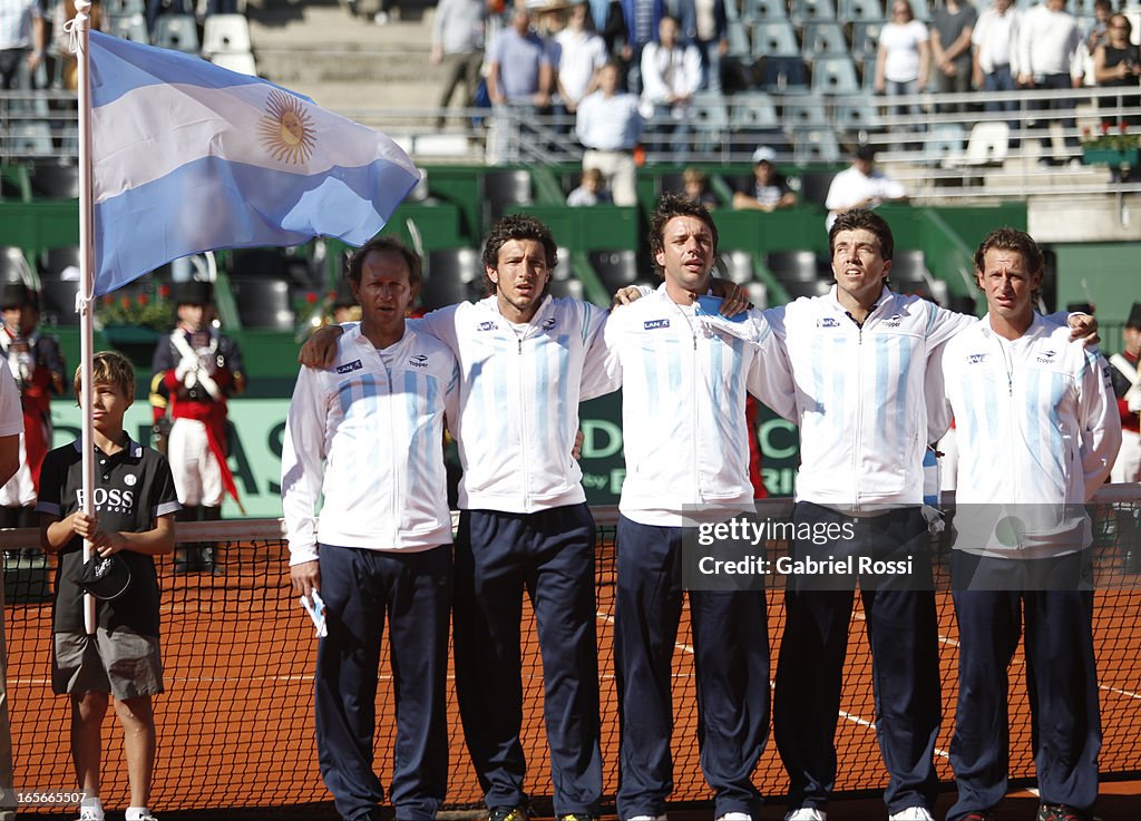 Argentina v France - Davis Cup Day 1