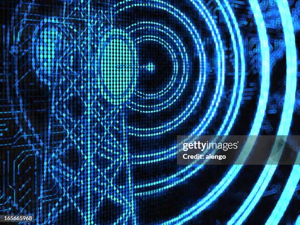 radio wave - frequentie stockfoto's en -beelden