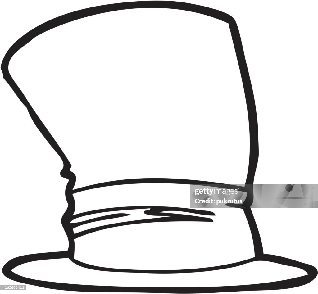 Top Hat Line Art High-Res Vector Graphic Getty Images